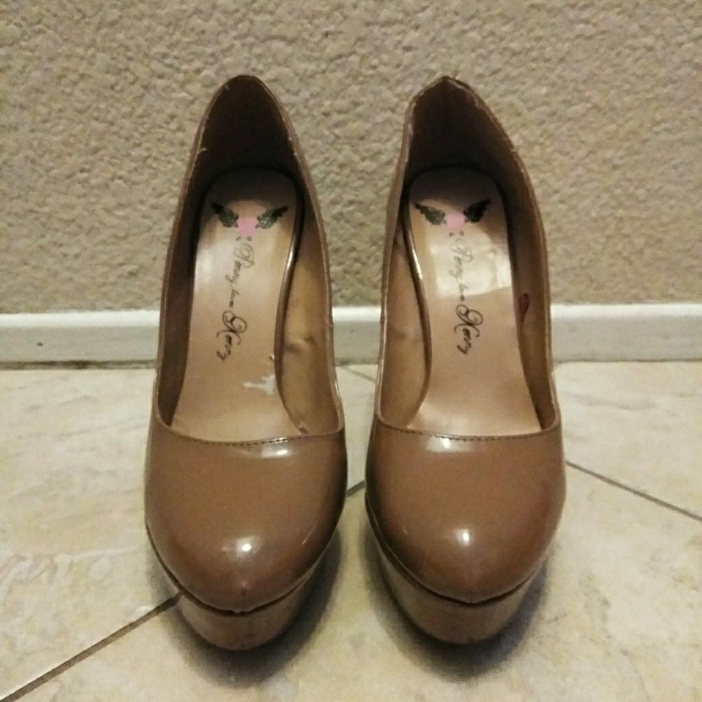 Patent Leather Platform Heels